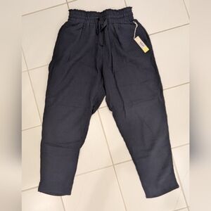 Summersalt Gauze Drawstring Pant - Midnight - Small